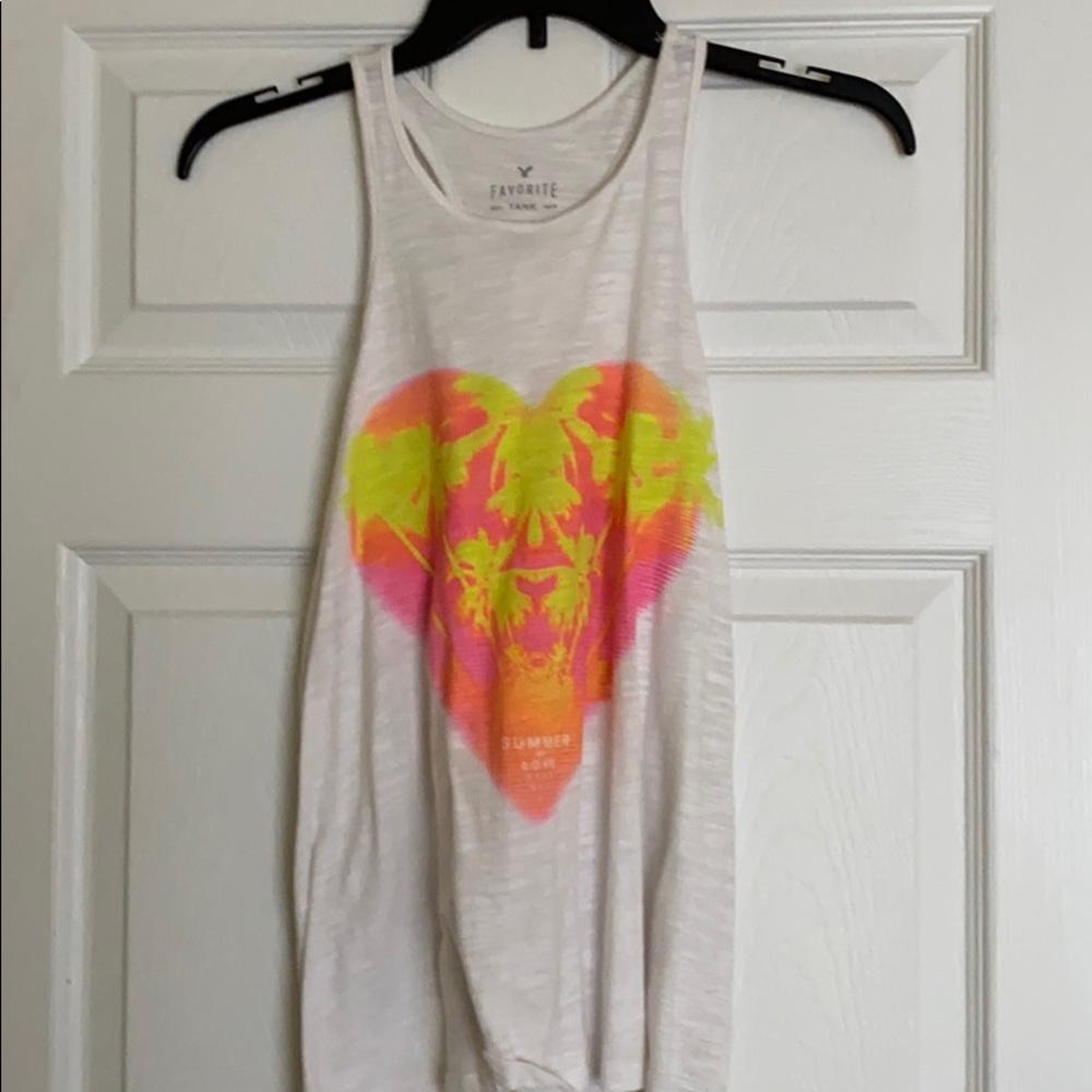 Juniors Favorite Palm Tree Neon Design Tank Top